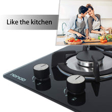 Load image into Gallery viewer, HBHOB HBS2301 12 Inches Gas Stove 2 Burners Stainless Steel Surface