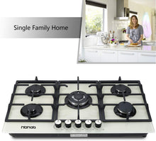 Load image into Gallery viewer, HBHOB HBG5813-(Y) 34 Inches Gas Stove 2 Burners Glass Surface